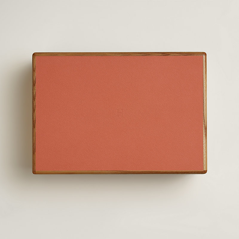Amalthee Tricolore watch and jewelry box, large model | Hermès USA